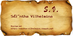 Sántha Vilhelmina névjegykártya